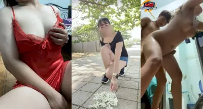 Cậu sinh viên cu to gạ được chị chủ trọ nứng lồn P2